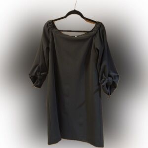 Tibi Black Long Sleeve Dress